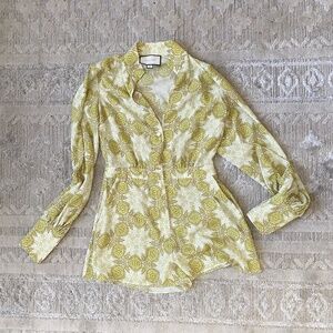 Alexis print long sleeved shirt